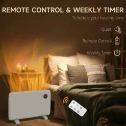 HOMCOM Electric Space Heater - 1200W - White - 820-352V70WT -Dimplexs Zone jas5ab18a3c4d737b.jpg