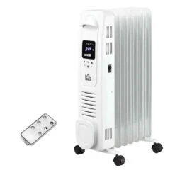 HOMCOM Digital Oil Filled Electric Radiator - 7 Fin - White - 820-265V70WT -Dimplexs Zone jhv5ce17dc3c1dd8c.jpg