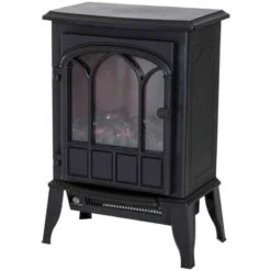 HOMCOM Electric Stove Fire Heater - Black - 820-127 -Dimplexs Zone jmpf0517dc21cc211.jpg