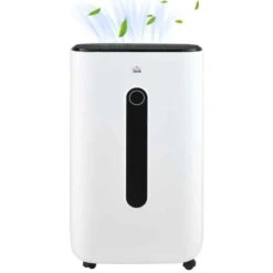 HOMCOM 20L Portable Dehumidifier With Air Purifier Filter - White - 821-025V70WT -Dimplexs Zone kggdab18a6925fbff.jpg