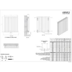 Ultraheat Linear Horizontal Radiator 600x1858mm - White - LD635W -Dimplexs Zone ld635w dimensions large