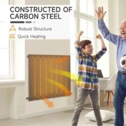 HOMCOM Horizontal Water Filled Single Panel Radiator - 600mm Grey - 820-311V00GY -Dimplexs Zone lrz88c182d2b3eb03.jpg