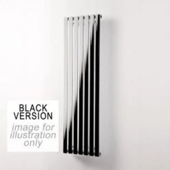Ultraheat Linear Vertical Radiator 1500x374mm - Black - LS1507B