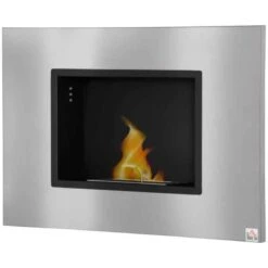 HOMCOM Wall Mounted Bioethanol Stove Fire - Silver - 820-328V00SR -Dimplexs Zone luedaa182668e6311.jpg