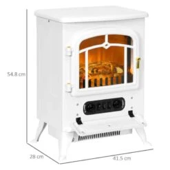 HOMCOM Modern Electric Stove Fire - White - 820-038V70WT -Dimplexs Zone lwr28e18abbc2fb8d.jpg