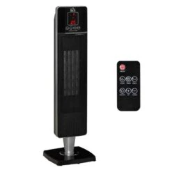 HOMCOM Oscillating Tower Heater With Remote Control - Black - 820-250V70 -Dimplexs Zone m0i64917dc341ba06.jpg