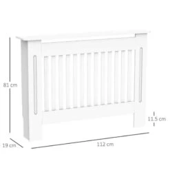 HOMCOM Slatted Radiator Cover - Small - White - 820-029 -Dimplexs Zone m2gd6b17dc20a6aff.jpg
