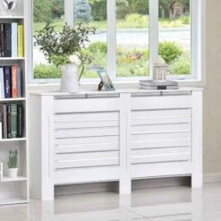 HOMCOM Slatted Vent Radiator Cover - White - 820-108 -Dimplexs Zone mhoe2417dc58ba668.jpg