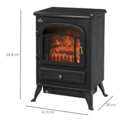 HOMCOM Freestanding Electric Stove Fire - Black - 820-038 16 HOMCOM Freestanding Electric Stove Fire - Black - 820-038 -Dimplexs Zone mkka12186bb7410bb.jpg