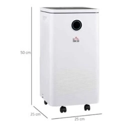 HOMCOM 10L Smart App Control Dehumidifier - White - 821-022V70WT -Dimplexs Zone mmqa12189f3a6b86f.jpg