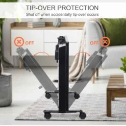 HOMCOM Portable Electric Convector Radiator - Black - 820-270BK -Dimplexs Zone mvy4c917dc3af9289.jpg