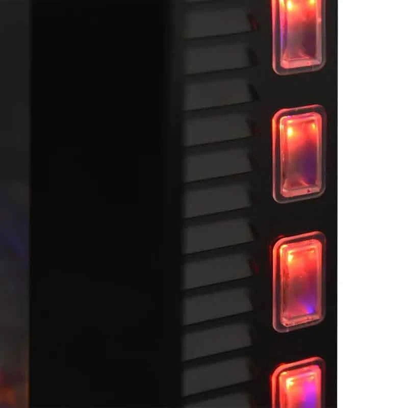 HOMCOM Electric Wall Mounted Fire With Remote - LED - Black - 820-181 6 HOMCOM Electric Wall Mounted Fire With Remote - LED - Black - 820-181 - Image 4