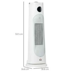HOMCOM Oscillating Portable Electric Tower Heater - White - 820-357V70WT -Dimplexs Zone n4n60418a45be515f.jpg
