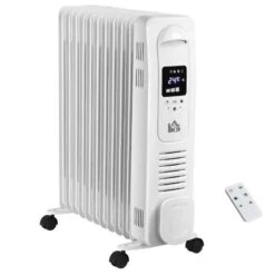 HOMCOM Digital Oil Filled Electric Radiator - 11 Fin - White - 820-276WT -Dimplexs Zone n5y38b17dc32f6cf2.jpg