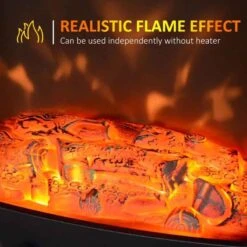 HOMCOM Electric Stove Fire Heater - Black - 820-164 -Dimplexs Zone nvu71818b00db3cf8.jpg