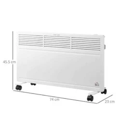 HOMCOM Portable Electric Convector Radiator - White - 820-270WT -Dimplexs Zone o4he9d17dc241553f.jpg