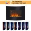 HOMCOM Electric Wall Mounted Fire - Curved Glass - 7 Colour LED - Black - 02-0358 -Dimplexs Zone ojh88c180cb989499.jpg