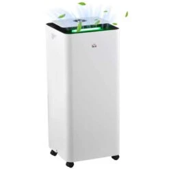 HOMCOM 16L Portable Dehumidifier With Air Purifier Filter - White - 821-028V70WT -Dimplexs Zone os57f318ab2bfb8de.jpg