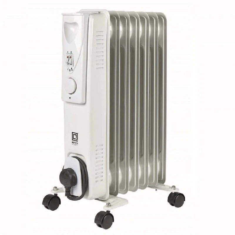 PIFCO 1.5kW Oil Filled Radiator - 7 Fins - White - 203854 3 PIFCO 1.5kW Oil Filled Radiator - 7 Fins - White - 203854