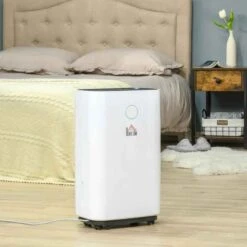 HOMCOM 20L Portable Quiet Dehumidifier - White - 821-019V71 -Dimplexs Zone pg2c2918abae702b5.jpg