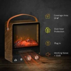 HOMCOM Tabletop Electric Fire - Dark Walnut - 820-348V70WN -Dimplexs Zone pqt88c182f6c07315.jpg