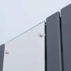 HOMCOM Vertical Water Filled Radiator With Mirror - Grey - 820-310V00GY -Dimplexs Zone qnl3d6182d2b3ec91.jpg