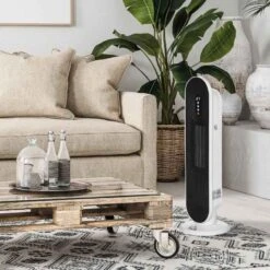 HOMCOM 45° Oscillation Tower Heater - White - 820-281V70 -Dimplexs Zone qr731617dc24157a8.jpg