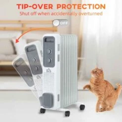 HOMCOM Oil Filled Electric Radiator - 9 Fin - White - 820-269 -Dimplexs Zone rhe35318b00a403b7.jpg