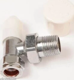 Chrome Plated Angle Radiator Valve 15mm