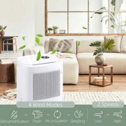 HOMCOM 10L Smart App Control Dehumidifier - White - 821-023V70WT -Dimplexs Zone rxmb101833c345a6b.jpg