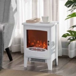 HOMCOM Electric Stove Fire - White - 820-193V70WT -Dimplexs Zone sbd1bf17dc2e628a3.jpg