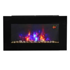 HOMCOM Electric Wall Mounted Fire - Black - 820-175 17 HOMCOM Electric Wall Mounted Fire - Black - 820-175 -Dimplexs Zone sd0bfd17dc20a71cf.jpg
