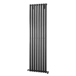 Towelrads Dorney Hot Water Vertical Radiator 1800x472mm - Anthracite - 120873