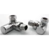 Towelrads Corner Round Manual Valve & Lockshield - Chrome - 121000 -Dimplexs Zone t o towelrads 121000