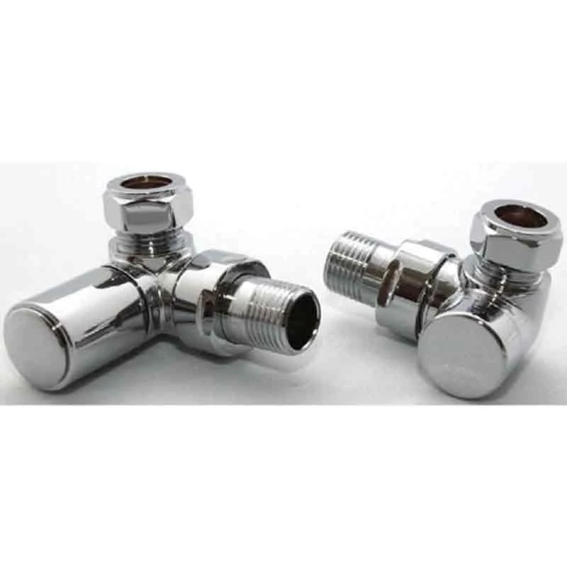 Towelrads Corner Round Manual Valve & Lockshield - Chrome - 121000 3 Towelrads Corner Round Manual Valve & Lockshield - Chrome - 121000