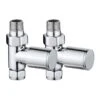 Towelrads Round Straight Manual Towel Radiator Valve - Chrome - 121002 2 Towelrads Round Straight Manual Towel Radiator Valve - Chrome - 121002 -Dimplexs Zone t o towelrads 121002