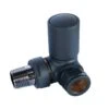 Towelrads Corner Round Manual Valve & Lockshield - Anthracite - 121022 -Dimplexs Zone t o towelrads 121022