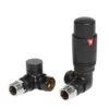Towelrads Corner Round TRV Valve & Lockshield - Black - 123003 2 Towelrads Corner Round TRV Valve & Lockshield - Black - 123003 -Dimplexs Zone t o towelrads 123003