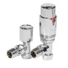 Towelrads Angled TRV & Lockshield Radiator Valve - Chrome - 125005 -Dimplexs Zone t o towelrads 125005