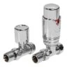 Towelrads Straight TRV & Lockshield Radiator Valve - Chrome - 125006 -Dimplexs Zone t o towelrads 125006