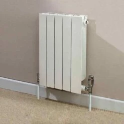 Towelrads Hanworth Horizontal Flat Panel Radiator 440x428mm - 5 Sections - White - 128073