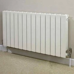 Towelrads Hanworth Horizontal Flat Panel Radiator 590x1148mm - 14 Sections - White - 128082