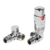 Towelrads Corner TRV & Lockshield Radiator Valve - Chrome - 129022 2 Towelrads Corner TRV & Lockshield Radiator Valve - Chrome - 129022 -Dimplexs Zone t o towelrads 129022