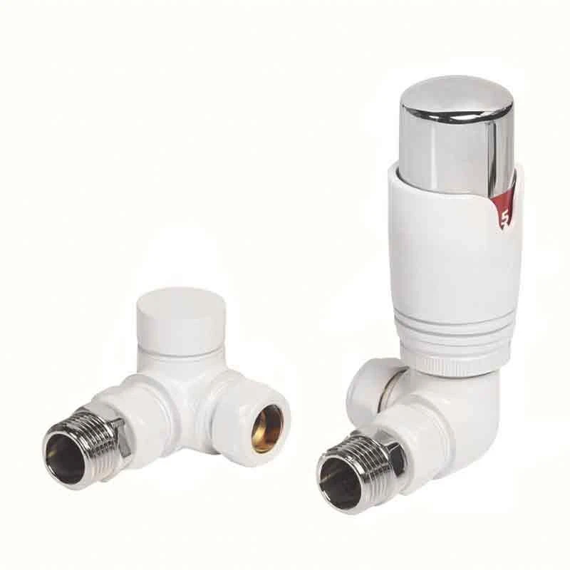 Towelrads Corner TRV & Lockshield Radiator Valve - White - 129023 3 Towelrads Corner TRV & Lockshield Radiator Valve - White - 129023