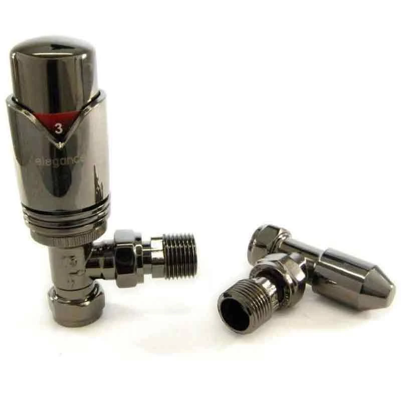 Towelrads Angled TRV & Lockshield - Black Nickel - 129118 3 Towelrads Angled TRV & Lockshield - Black Nickel - 129118