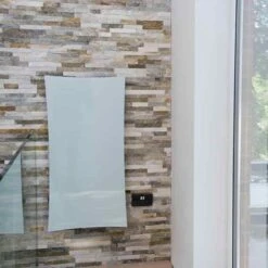 Towelrads Vetro Star Glass Electric Radiator 1063x532mm - White - 144240 -Dimplexs Zone t o towelrads 144240 lifestyle1