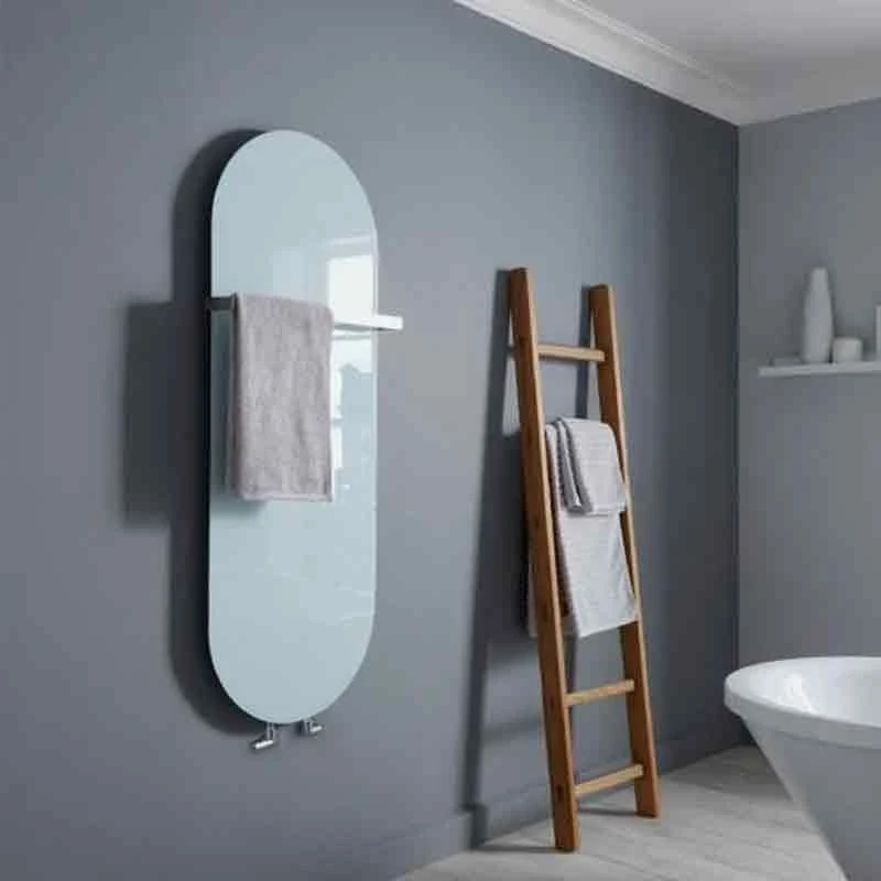 Towelrads Vetro Soap Glass Electric Radiator 1380x500mm - White - 144241 4 Towelrads Vetro Soap Glass Electric Radiator 1380x500mm - White - 144241 - Image 2