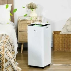 HOMCOM 16L Portable Dehumidifier With Air Purifier Filter - White - 821-028V70WT -Dimplexs Zone tfr2c318ab2bfb8de.jpg
