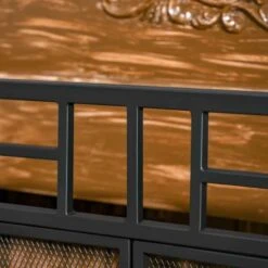 HOMCOM 3 Panel Folding Fireplace Screen With Tools Set - Black - 820-233 -Dimplexs Zone tlp21b189e89dfae8.jpg