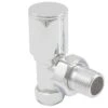 Towelrads Round Angled Manual Radiator Valve - Chrome - 121001 -Dimplexs Zone towelrads 121001 1